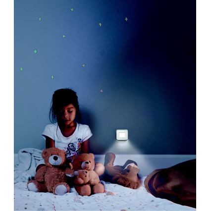 Ledvance - Naktinė LED lemputė su jutikliu LUNETTA LED/0,2W/230V