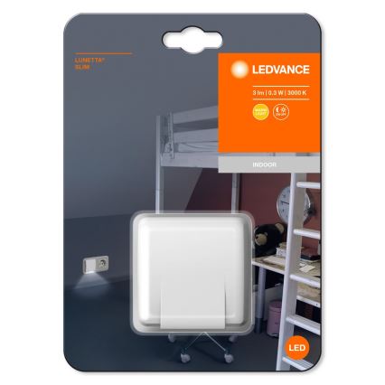 Ledvance - Naktinė LED lemputė su jutikliu LUNETTA LED/0,3W/230V 3000K