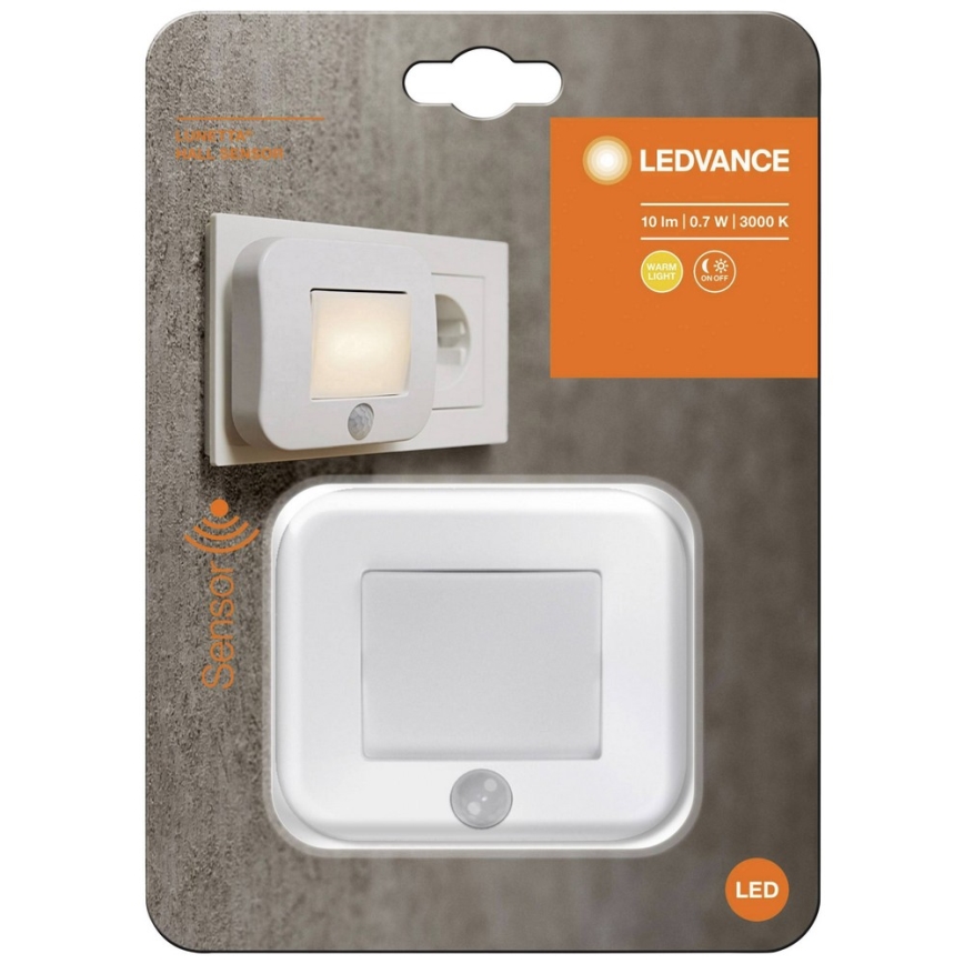 Ledvance - Naktinė LED lemputė su jutikliu LUNETTA LED/0,7W/230V 3000K