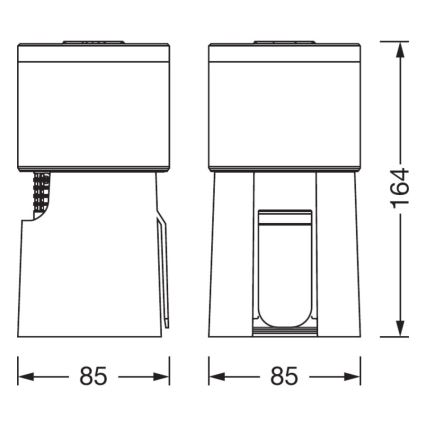 Ledvance - Nešiojamas oro valytuvas su HEPA filtru PURIFIER UVC/4,5W/5V USB