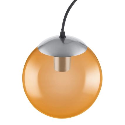 Ledvance - Pakabinamas sietynas BUBBLE 1xE27/40W/230V oranžinė d. 20 cm