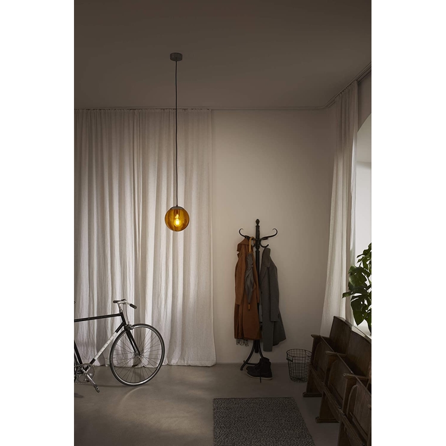 Ledvance - Pakabinamas sietynas BUBBLE 1xE27/40W/230V oranžinė d. 20 cm