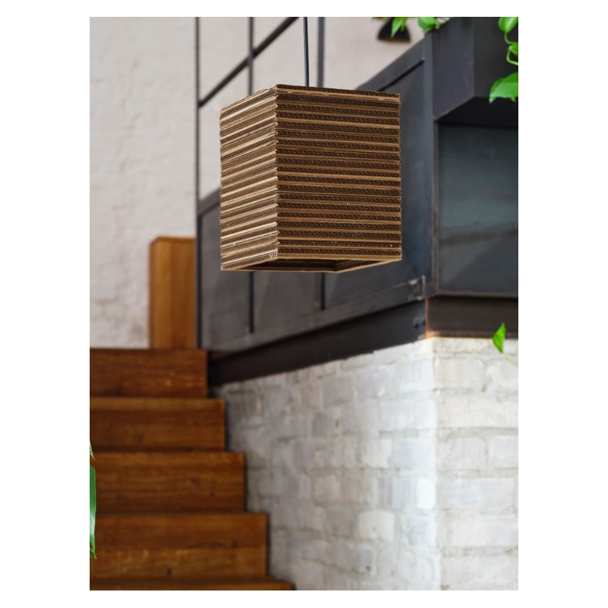 Ledvance - Pakabinamas sietynas DECOR CARDBOARD 1xE27/15W/230V 25x25 cm