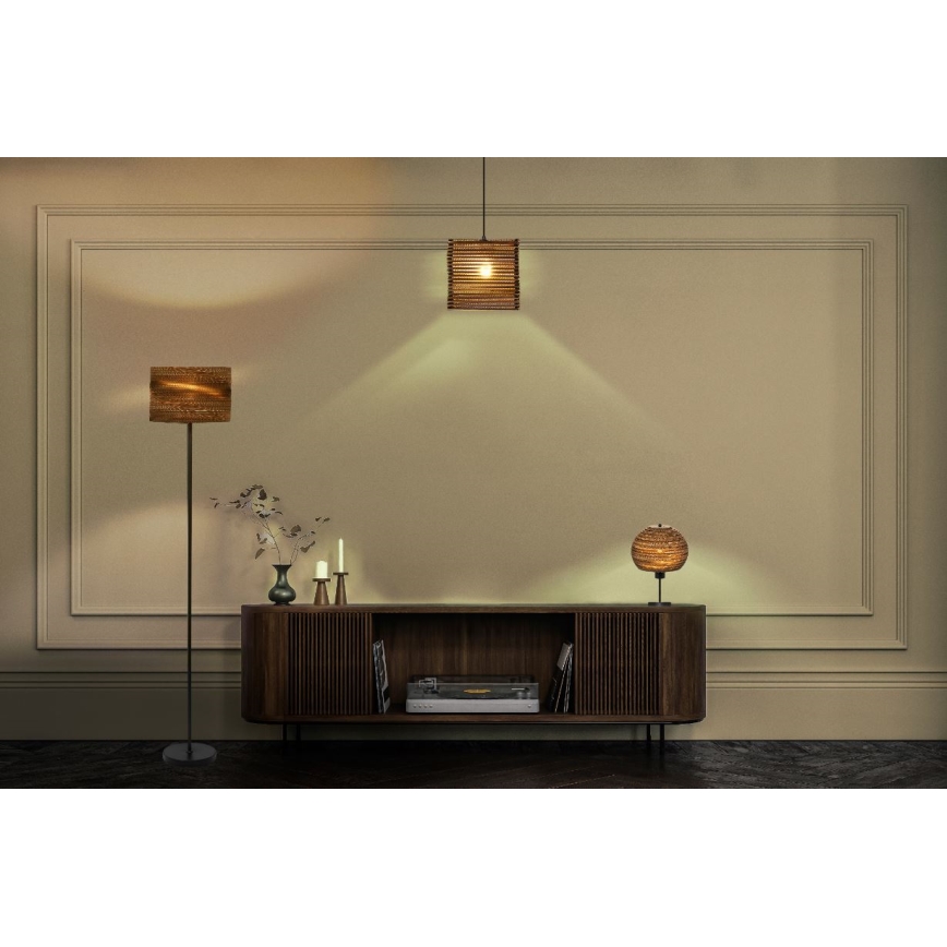 Ledvance - Pakabinamas sietynas DECOR CARDBOARD 1xE27/15W/230V 25x25 cm