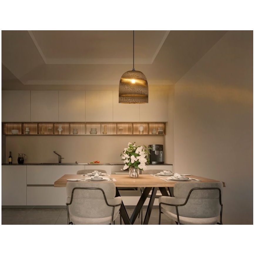 Ledvance - Pakabinamas sietynas DECOR CARDBOARD 1xE27/15W/230V diametras 25 cm