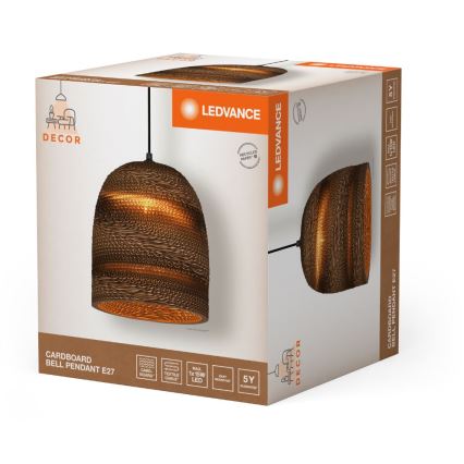 Ledvance - Pakabinamas sietynas DECOR CARDBOARD 1xE27/15W/230V diametras 25 cm