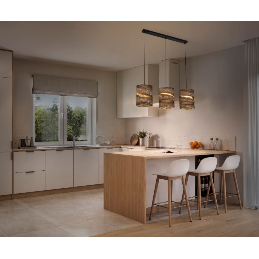 Ledvance - Pakabinamas sietynas DECOR CARDBOARD 3xE27/15W/230V