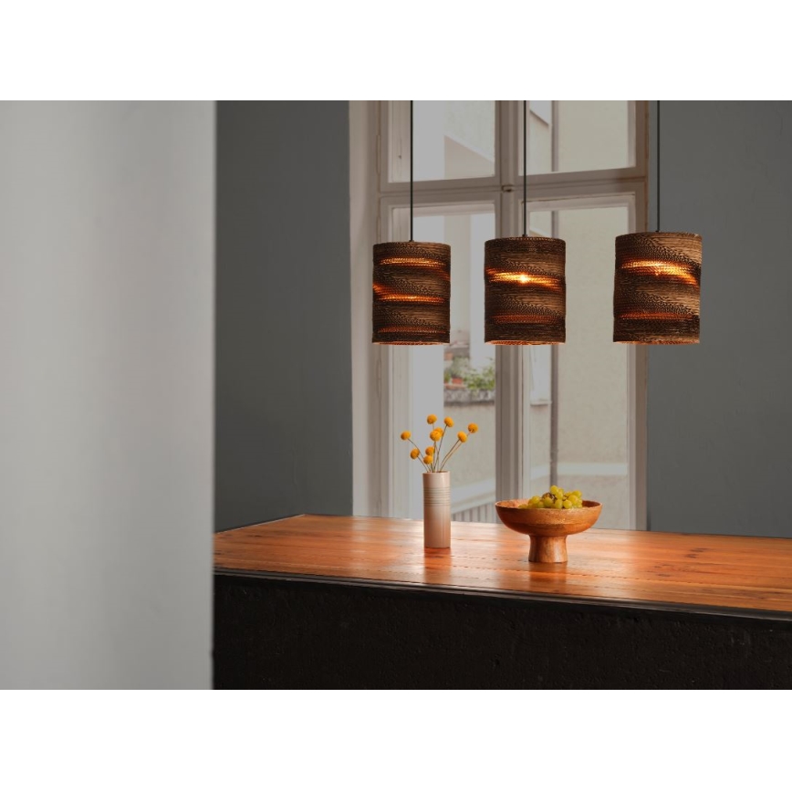 Ledvance - Pakabinamas sietynas DECOR CARDBOARD 3xE27/15W/230V