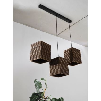 Ledvance - Pakabinamas sietynas DECOR CARDBOARD 3xE27/15W/230V