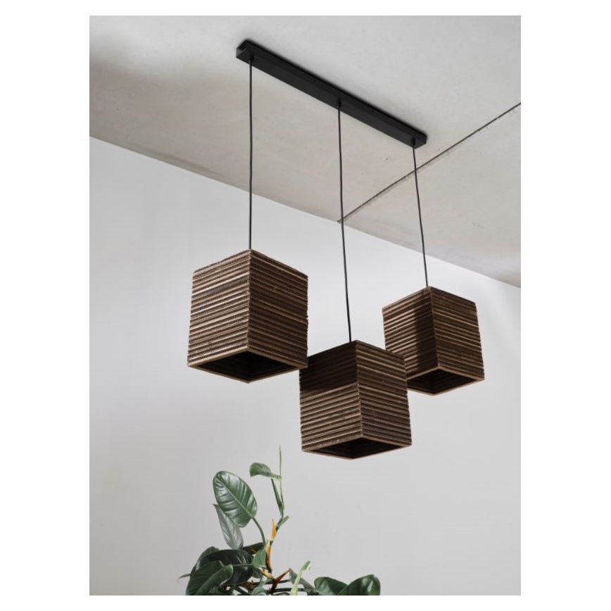 Ledvance - Pakabinamas sietynas DECOR CARDBOARD 3xE27/15W/230V