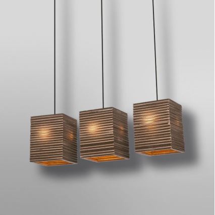Ledvance - Pakabinamas sietynas DECOR CARDBOARD 3xE27/15W/230V