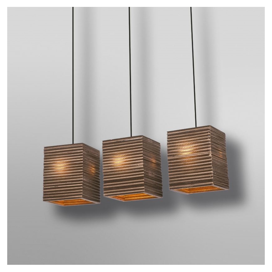 Ledvance - Pakabinamas sietynas DECOR CARDBOARD 3xE27/15W/230V
