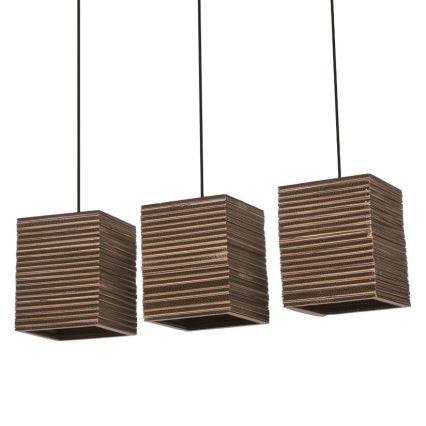 Ledvance - Pakabinamas sietynas DECOR CARDBOARD 3xE27/15W/230V