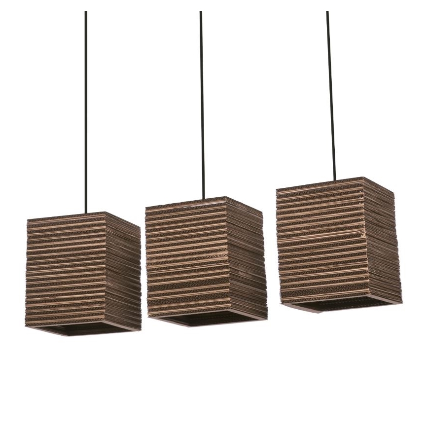 Ledvance - Pakabinamas sietynas DECOR CARDBOARD 3xE27/15W/230V