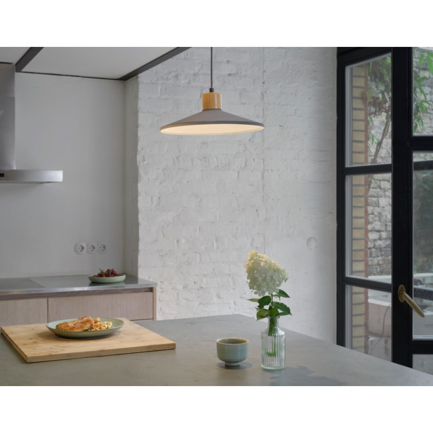 Ledvance - Pakabinamas sietynas DECOR CONCRETE 1xE27/15W/230V diametras 32 cm betonas pilka