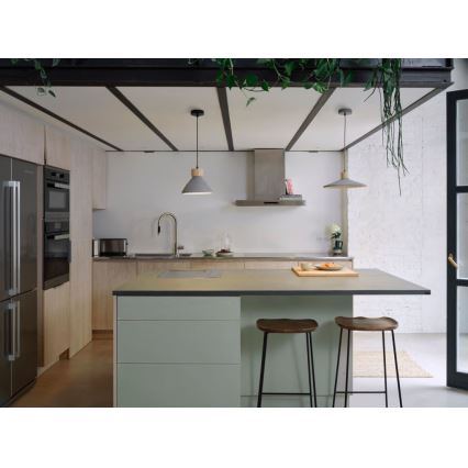 Ledvance - Pakabinamas sietynas DECOR CONCRETE 1xE27/15W/230V diametras 32 cm betonas pilka