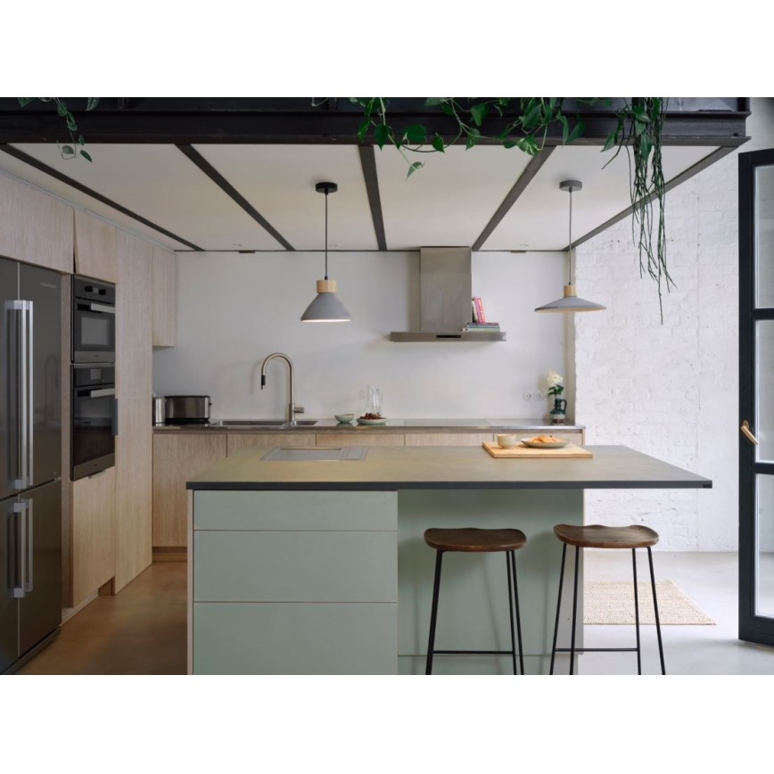 Ledvance - Pakabinamas sietynas DECOR CONCRETE 1xE27/15W/230V diametras 32 cm betonas pilka