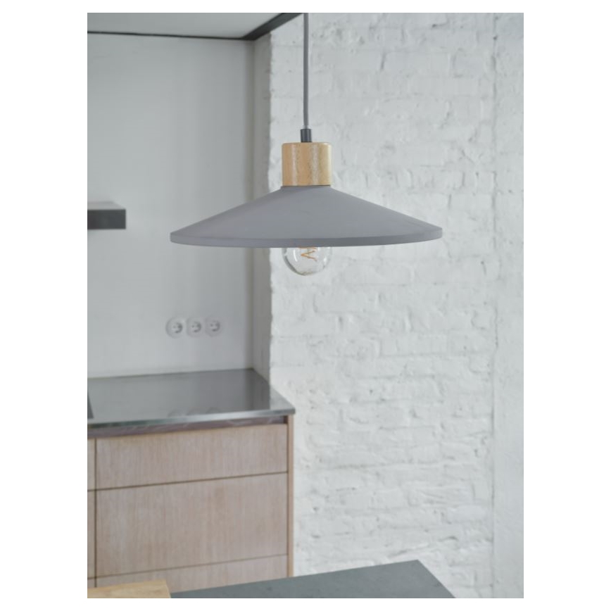 Ledvance - Pakabinamas sietynas DECOR CONCRETE 1xE27/15W/230V diametras 32 cm betonas pilka
