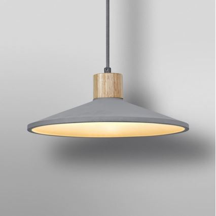 Ledvance - Pakabinamas sietynas DECOR CONCRETE 1xE27/15W/230V diametras 32 cm betonas pilka