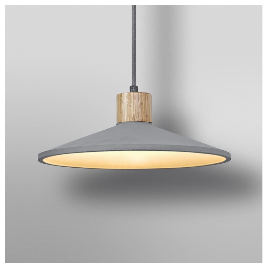 Ledvance - Pakabinamas sietynas DECOR CONCRETE 1xE27/15W/230V diametras 32 cm betonas pilka