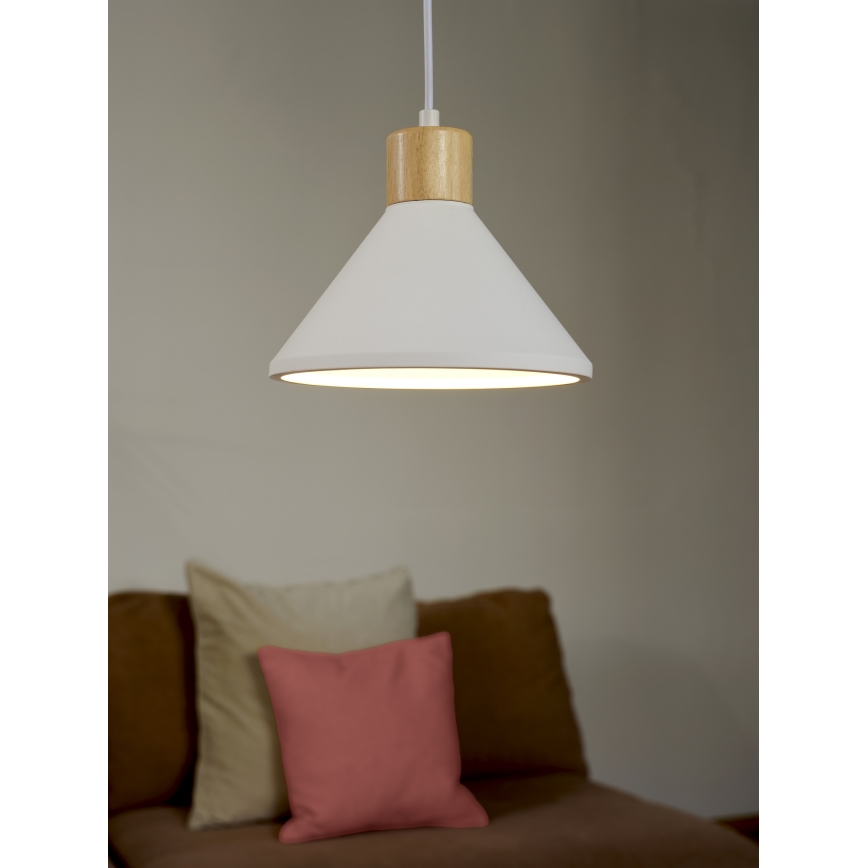 Ledvance - Pakabinamas sietynas DECOR PLASTER 1xE27/25W/230V diametras 22 cm gipsas balta
