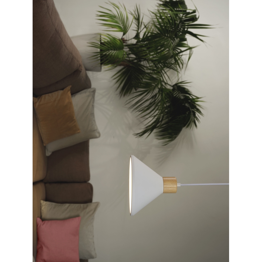 Ledvance - Pakabinamas sietynas DECOR PLASTER 1xE27/25W/230V diametras 22 cm gipsas balta