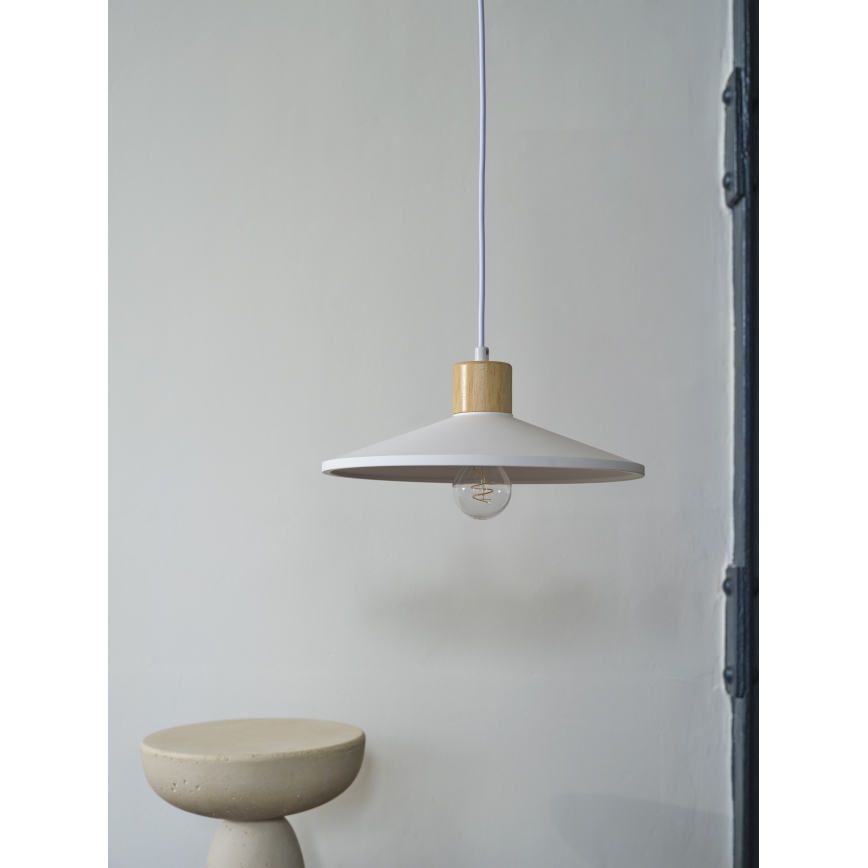 Ledvance - Pakabinamas sietynas DECOR PLASTER 1xE27/25W/230V diametras 32 cm gipsas balta