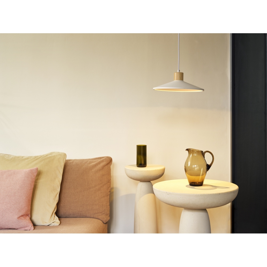 Ledvance - Pakabinamas sietynas DECOR PLASTER 1xE27/25W/230V diametras 32 cm gipsas balta