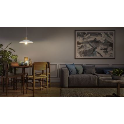 Ledvance - Pakabinamas sietynas DECOR PLASTER 1xE27/25W/230V diametras 32 cm gipsas balta