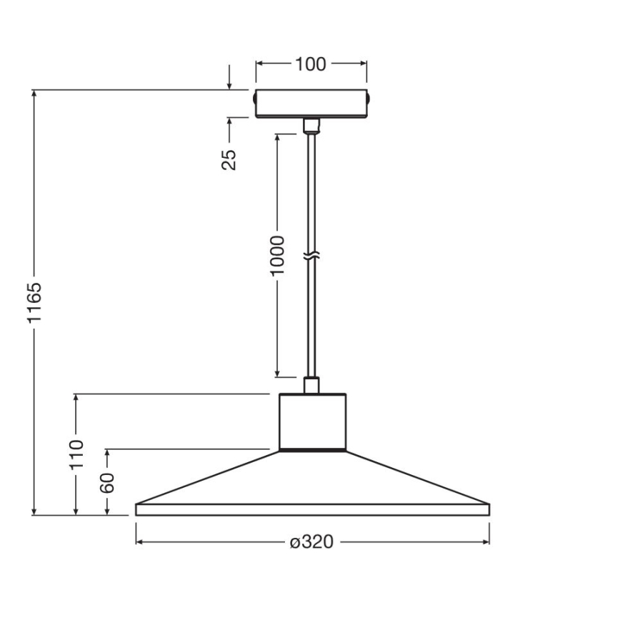 Ledvance - Pakabinamas sietynas DECOR PLASTER 1xE27/25W/230V diametras 32 cm gipsas balta