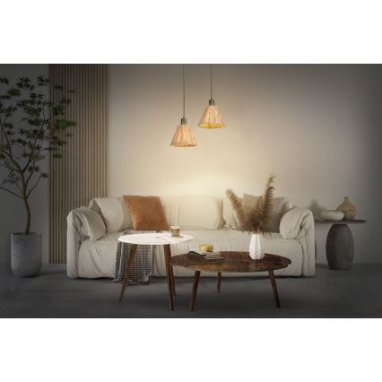 Ledvance - Pakabinamas sietynas DECOR RAFFIA 1xE27/15W/230V