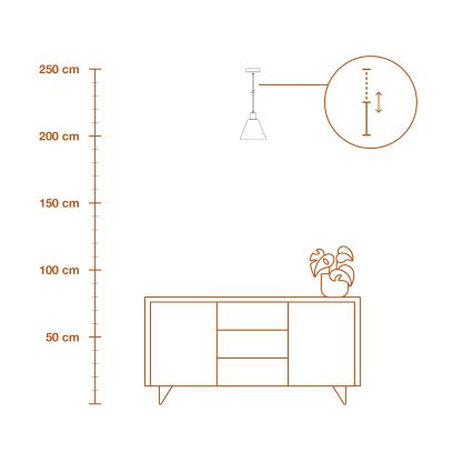 Ledvance - Pakabinamas sietynas DECOR RAFFIA 1xE27/15W/230V
