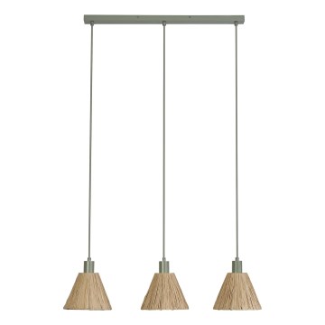 Ledvance - Pakabinamas sietynas DECOR RAFFIA 3xE27/15W/230V raffia bast