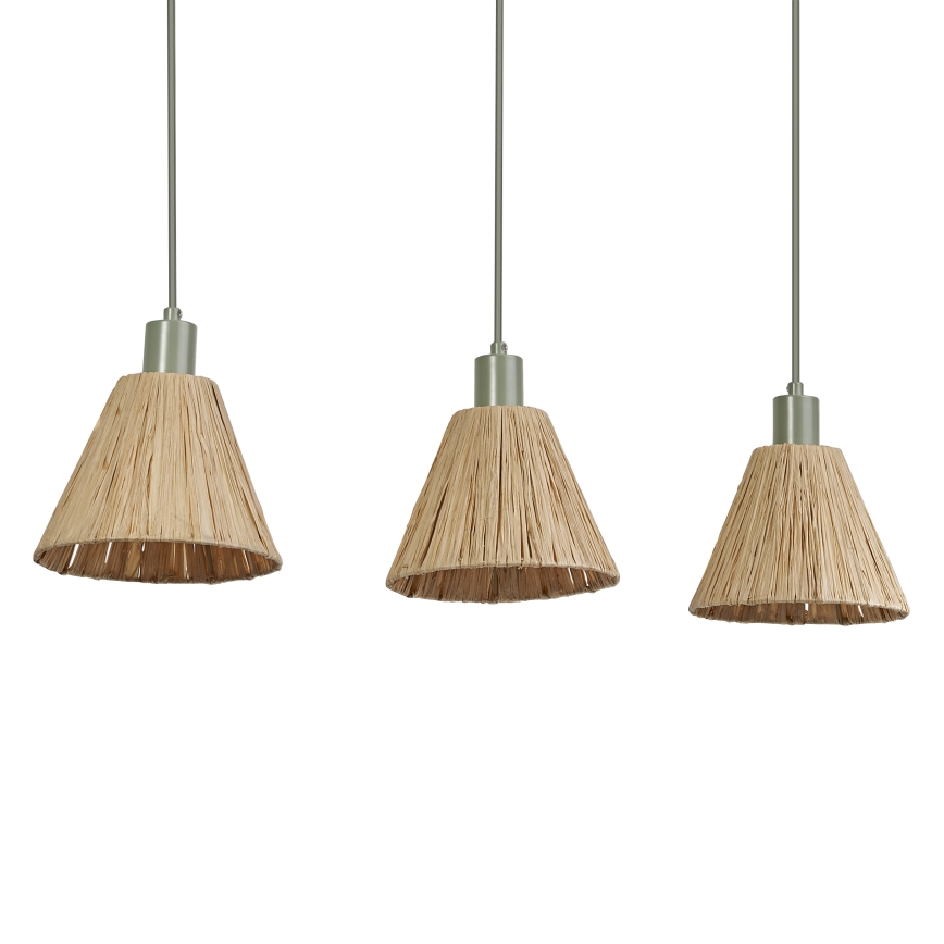 Ledvance - Pakabinamas sietynas DECOR RAFFIA 3xE27/15W/230V raffia bast