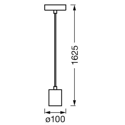 Ledvance - Pakabinamas sietynas PENDULUM ROBBIN 1xE27/15W/230V juoda