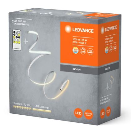 Ledvance - Pritemdoma LED juosta FLEX COB 5m LED/35W/230V 2700-6500K + nuotolinio valdymo pultas