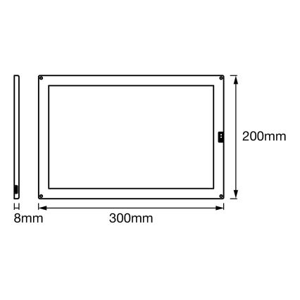 Ledvance - Reguliuojamas LED po virtuvės spintele montuojamas šviestuvas su jutikliu CABINET LED/8W/230V 3000K