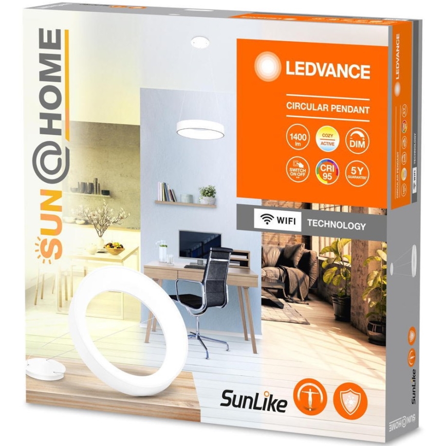 Ledvance - LED reguliuojamas pakabinamas šviestuvas ant laido SUN@HOME CIRCULAR LED/18,5W/230V Wi-Fi