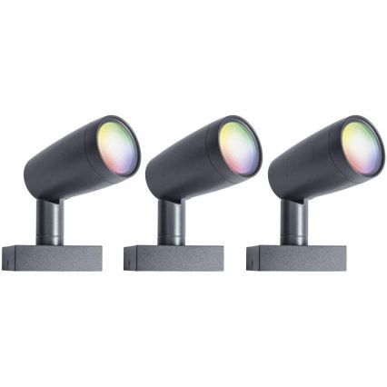 Ledvance - RINKINYS 3x LED RGB lauko lempa SMART + SPOT 3xLED/4.5W/230V IP65 Wi-Fi