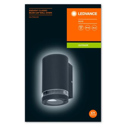 Ledvance - Sieninis lauko šviestuvas BEAM 1xGU10/35W/230V IP44