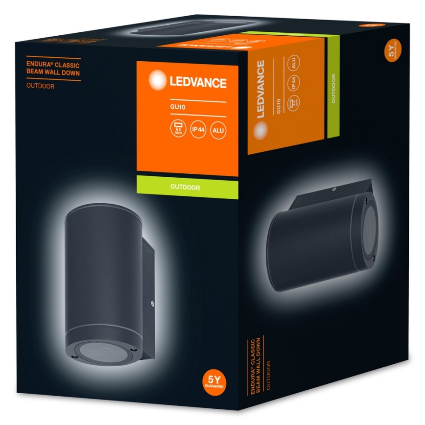 Ledvance - Sieninis lauko šviestuvas BEAM 1xGU10/35W/230V IP44
