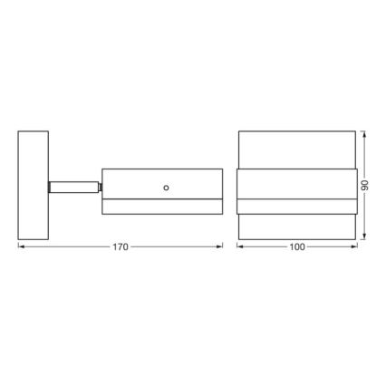 Ledvance – Sieninis lauko šviestuvas ENDURA CLASSIC 1xGX53/12W/230V IP44