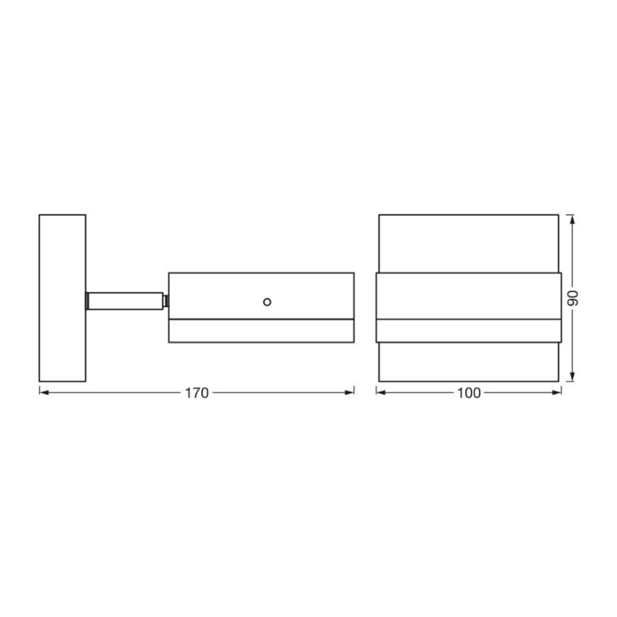 Ledvance – Sieninis lauko šviestuvas ENDURA CLASSIC 1xGX53/12W/230V IP44