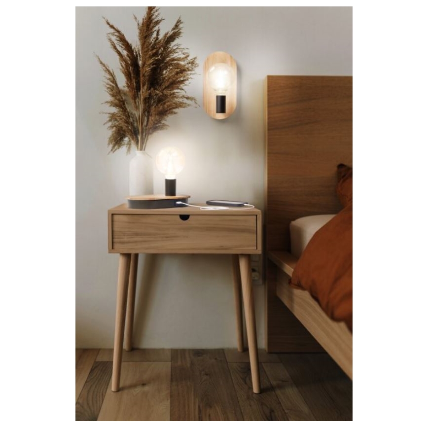 Ledvance - Sieninis šviestuvas DECOR WOOD 1xE27/8W/230V