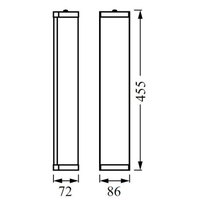 Ledvance - Sieninis vonios šviestuvas BATHROOM CLASSIC 3xE14/12W/230V IP44