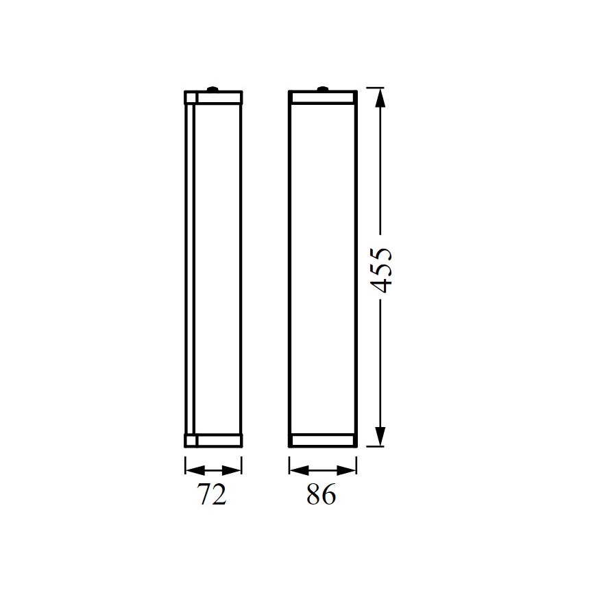 Ledvance - Sieninis vonios šviestuvas BATHROOM CLASSIC 3xE14/12W/230V IP44