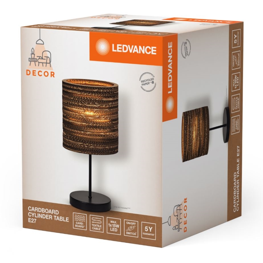 Ledvance - Stalinis šviestuvas DECOR CARDBOARD 1xE27/15W/230V diametras 20 cm