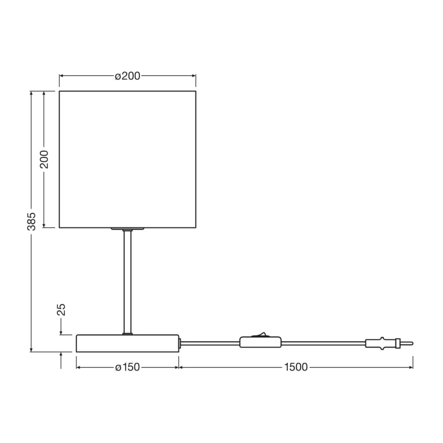 Ledvance - Stalinis šviestuvas DECOR CARDBOARD 1xE27/15W/230V diametras 20 cm