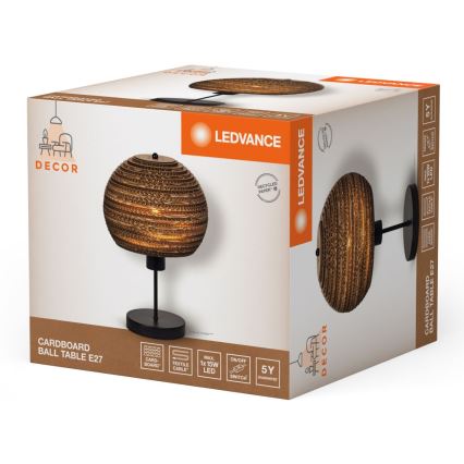 Ledvance - Stalinis šviestuvas DECOR CARDBOARD 1xE27/15W/230V diametras 26 cm