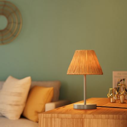 Ledvance - Stalinis šviestuvas DECOR RAFFIA 1xE27/15W/230V raffia bast